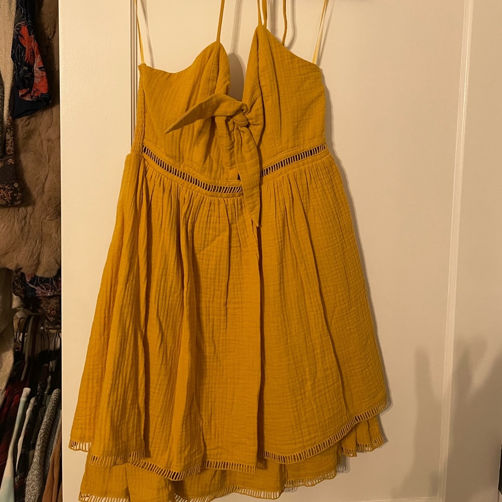 Revolve halter tie dress